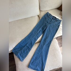 Express Denim Flare Jeans in Blue